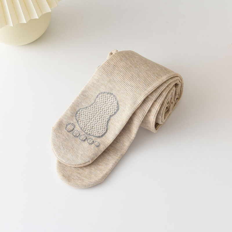 Dječje pamučne tajice s mekim unutarnjim dijelom, debeli, prozračni i upijaju znoj, jednobojni uzorak, jesen-zima