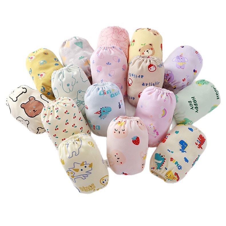 Kūdikio 100% medvilnės rankovės – cartoon raštas, nešvarumų atbaidymas, 1–3 metų amžiui, tinka rudeniui, žiemai ir pavasariui