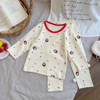 Gyerekeknek melegítő két részes szett, 95% pamut, bolyhosított anyag, uniszex, őszi-téli