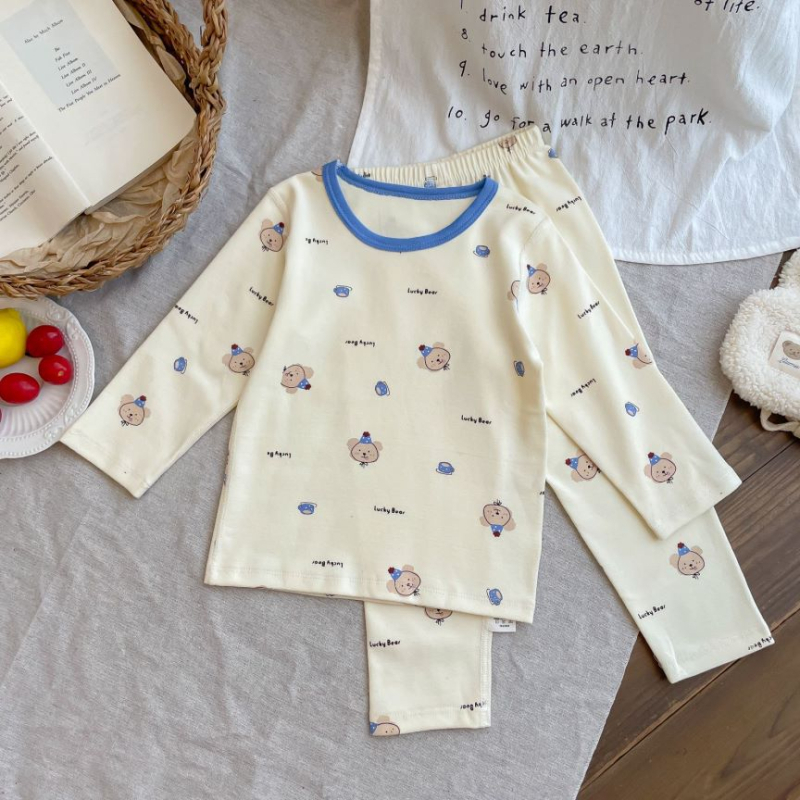 Gyerekeknek melegítő két részes szett, 95% pamut, bolyhosított anyag, uniszex, őszi-téli