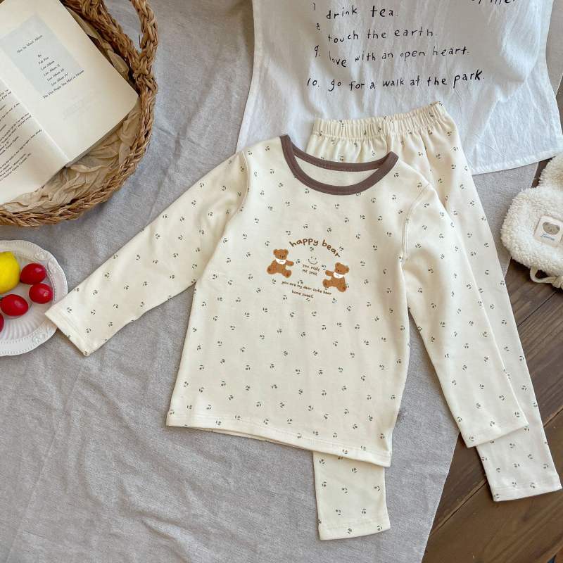 Gyerekeknek melegítő két részes szett, 95% pamut, bolyhosított anyag, uniszex, őszi-téli