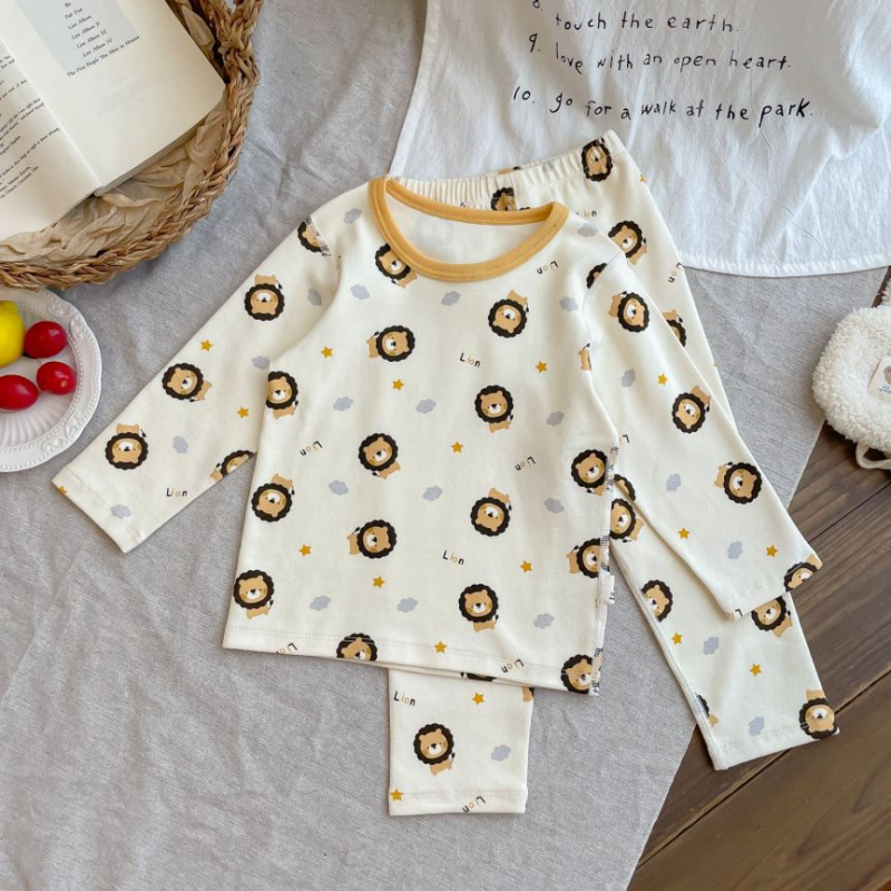 Gyerekeknek melegítő két részes szett, 95% pamut, bolyhosított anyag, uniszex, őszi-téli