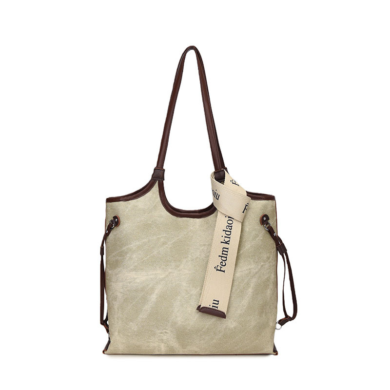 Geantă Tote pentru femei - PU, închidere cu fermoar, formă orizontală pătrată, buzunar interior cu fermoar, bretele de umăr duble