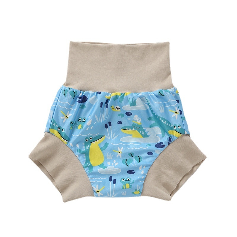 Kūdikių mokomosios treniruočių kelnaitės – 100% medvilnė, plaunamos, nepraleidžia skysčių, 1–3 metų amžiaus (9–14 kg)