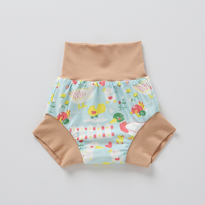 Kūdikių mokomosios treniruočių kelnaitės – 100% medvilnė, plaunamos, nepraleidžia skysčių, 1–3 metų amžiaus (9–14 kg)