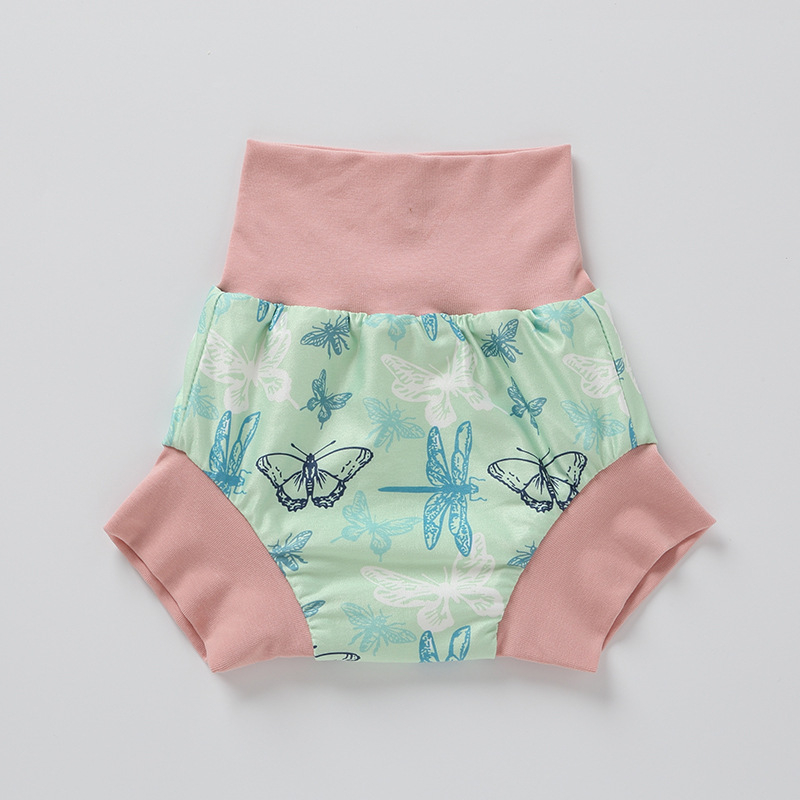 Kūdikių mokomosios treniruočių kelnaitės – 100% medvilnė, plaunamos, nepraleidžia skysčių, 1–3 metų amžiaus (9–14 kg)