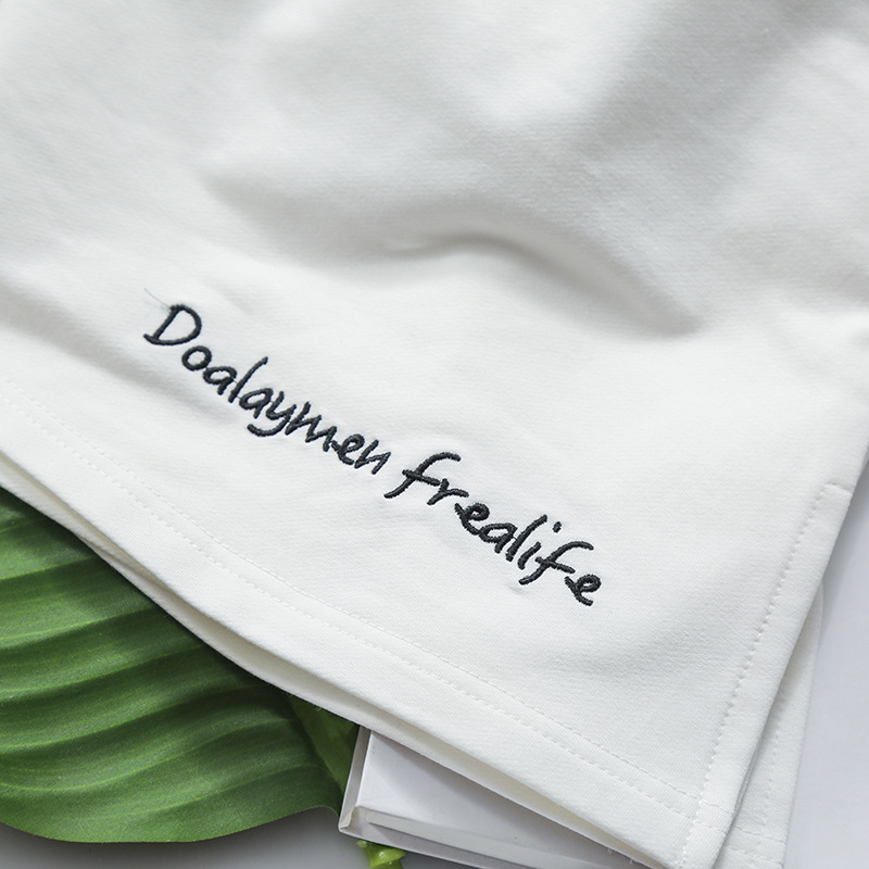 Őszi terry-pamut kötött kapucnis pulóver alapréteg, hamis réteg dizájn, hosszú ujjú, középmagas hosszúság