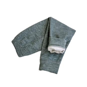 Gyermekek termális hosszú alsónadrágja, uniszex, 77% poliészter gyapjú keverék, alacsony derekú, nyitott ágyéktáj, őszi visehez