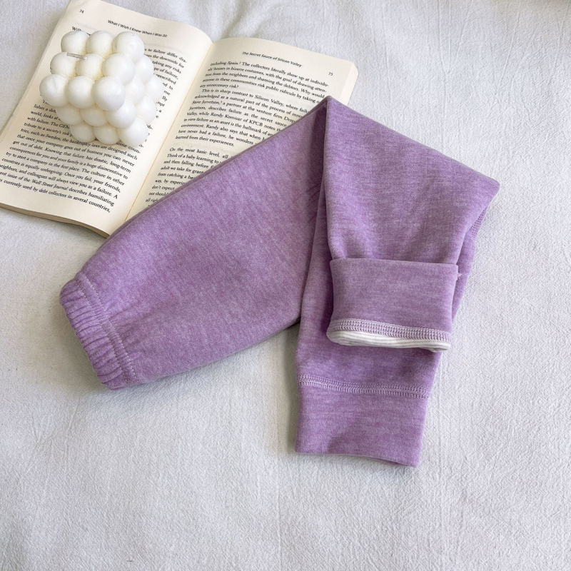 Gyermekek termális hosszú alsónadrágja, uniszex, 77% poliészter gyapjú keverék, alacsony derekú, nyitott ágyéktáj, őszi visehez