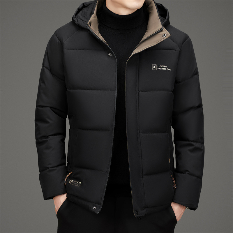 Graphénový pánsky bavlnený kabát na zimu, hrubý, so zipsom vpredu, vyberateľná podšívka, vonkajší materiál: nylon-bavlna zmes