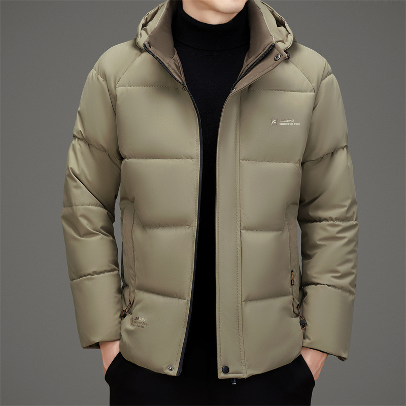 Graphénový pánsky bavlnený kabát na zimu, hrubý, so zipsom vpredu, vyberateľná podšívka, vonkajší materiál: nylon-bavlna zmes