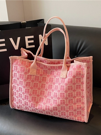 Geantă de nuntă din pânză, tote în stil literar-artist național, formă orizontală pătrată, închidere cu fermoar, buzunar interior cu fermoar