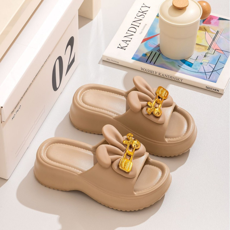 Sandale platformă pentru femei – partea superioară EVA, talpă EVA, vârf rotund, brand ZMJ, primăvara 2025