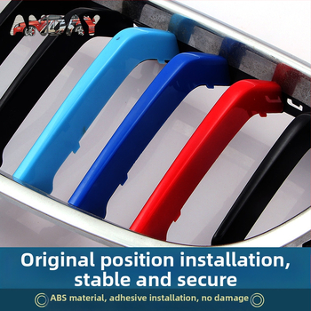 BMW grotinė dekoratyvinė juosta su trimis spalvomis ir snap-on sagtimi – ABS, suderinama su E60, 1/2/3/5 serijomis ir X1–X7, 8 Series