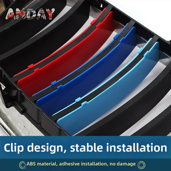 BMW grotinė dekoratyvinė juosta su trimis spalvomis ir snap-on sagtimi – ABS, suderinama su E60, 1/2/3/5 serijomis ir X1–X7, 8 Series