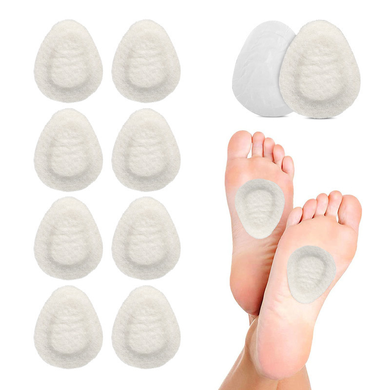 Priekinės pėdos dalies kilimėlis iš filto - lipnus, kvėpuojantis; sumažina spaudimą ir dėvėjimą; tinkama sportinei avalynei, odinei, kasdieninei ir audiniams avalynei