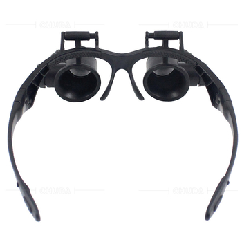 Galvos užsidėjimo didinamoji lęšio su LED apšvietimu, keičiamas galvos dirželis ir lęšiai, didinimas 10x–25x, plastiko korpusas su akriliniais lęšiais, modelis 9892F