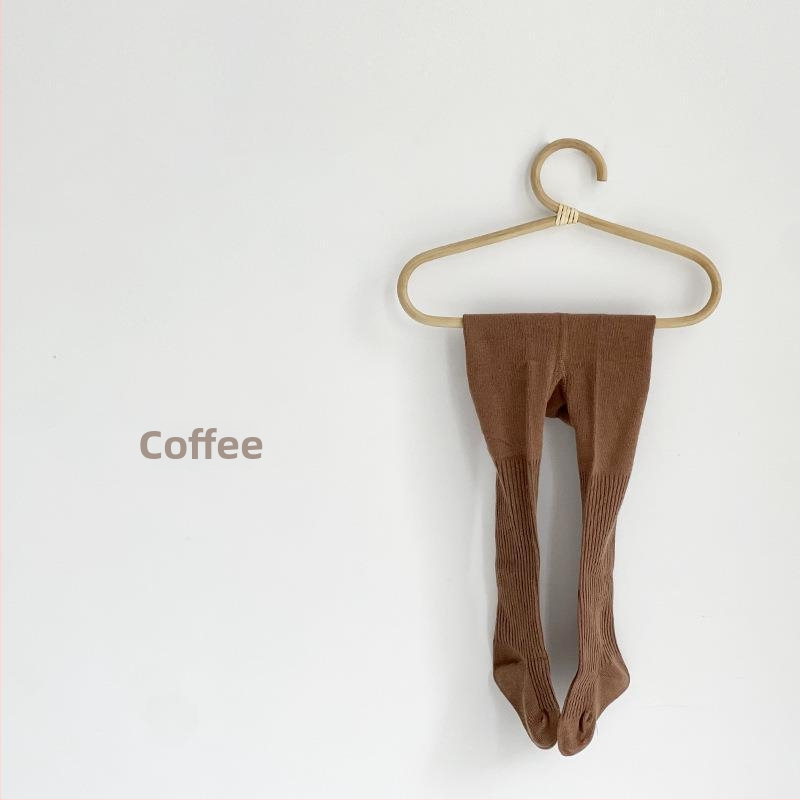 Bērnu zeķbikses meitenēm no kokvilnas ar divu adatu adījumu, elpojošas, vienkrāsainas, pavasaris-rudens