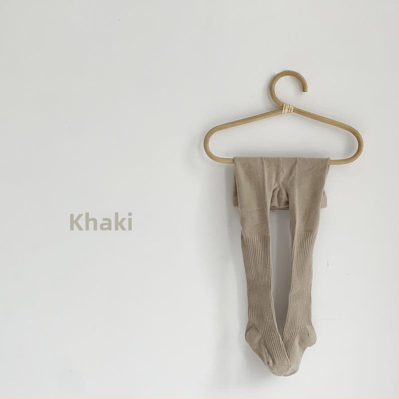 Bērnu zeķbikses meitenēm no kokvilnas ar divu adatu adījumu, elpojošas, vienkrāsainas, pavasaris-rudens