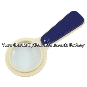 Chuda rankinė didinamoji lupa su LED apšvietimu ir kompasu, skirta skaitymui ir fizikos pamokoms