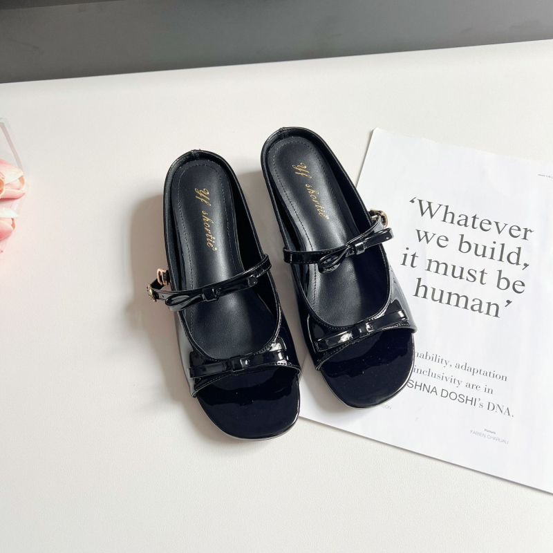 Naisetele 5 cm klindist sandaalid paelaga, avatud varbaga, kummist tallaga, lamba nahast vooder, Korea stiil, kevad 2025