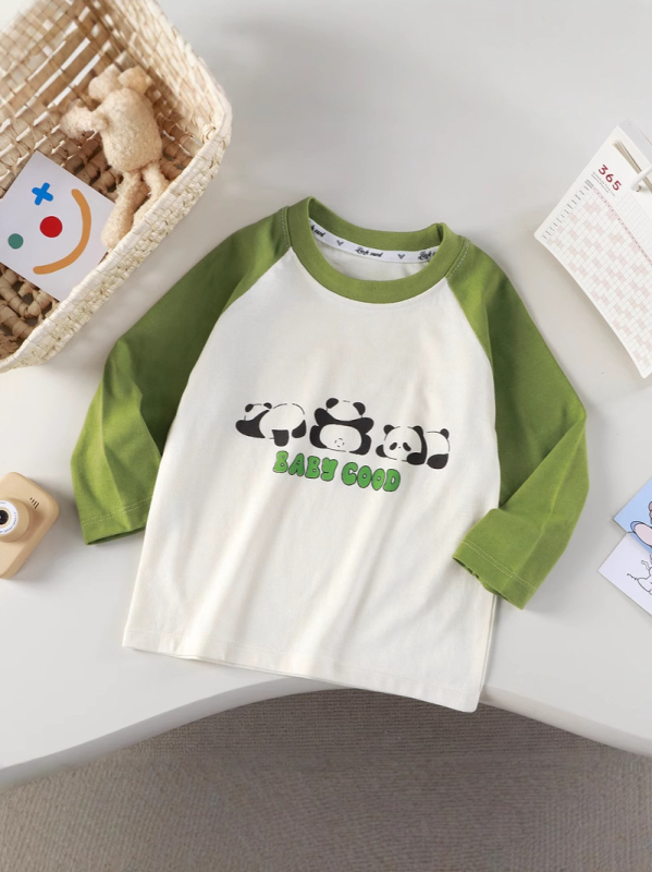 Παιδικό μπλουζάκι από 100% βαμβάκι, μακριά μανίκια, στρογγυλή λαιμόκοψη, μοτίβο με κινούμενα σχέδια, για παιδιά 1–3 ετών