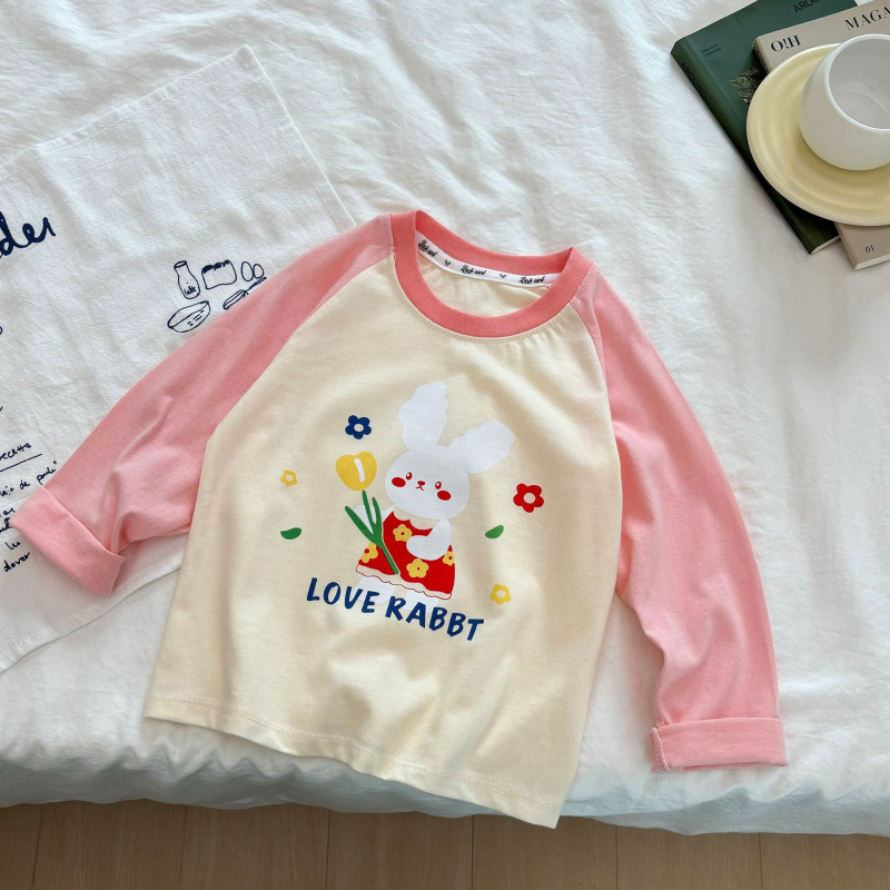 Παιδικό μπλουζάκι από 100% βαμβάκι, μακριά μανίκια, στρογγυλή λαιμόκοψη, μοτίβο με κινούμενα σχέδια, για παιδιά 1–3 ετών