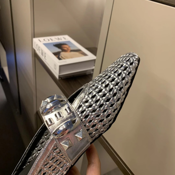 Naiste igapäevased lamedad jalanõud ruudukujulise ninaga, PU ülemine, kummist tald, ilma voodrita