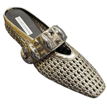 Naiste igapäevased lamedad jalanõud ruudukujulise ninaga, PU ülemine, kummist tald, ilma voodrita