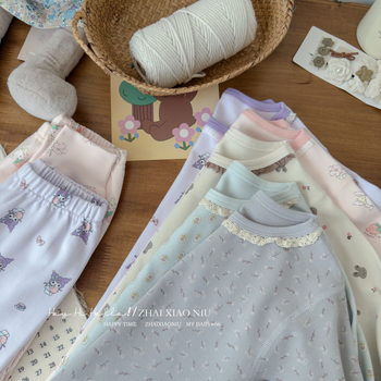 Laste termovikeru komplekt – 95% puuvill, harjatud tekstuur, paks, ümmargune kaelus, unisex, alates 8-aastastest