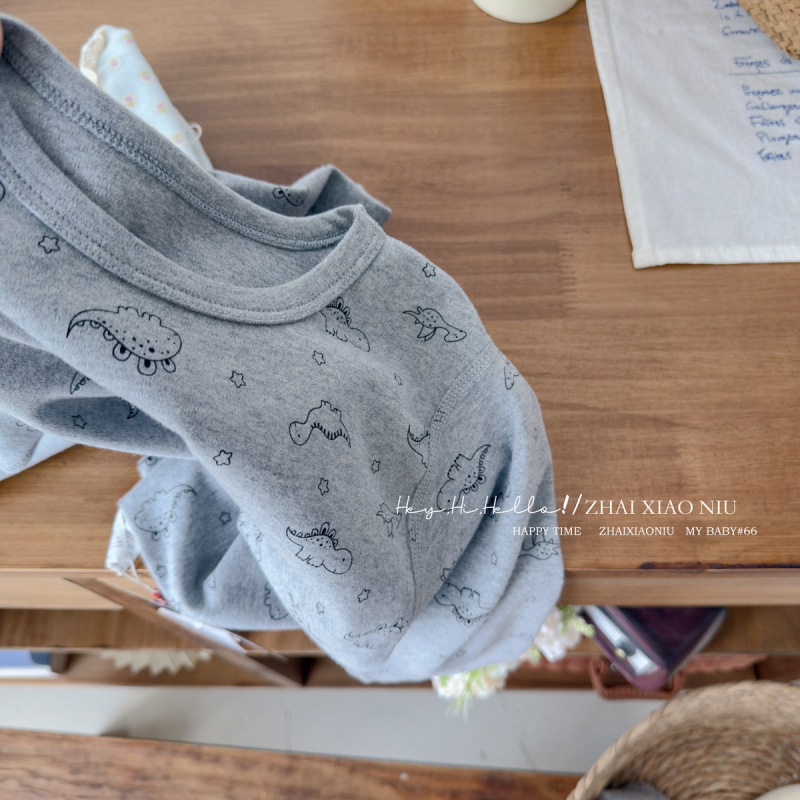 Laste termovikeru komplekt – 95% puuvill, harjatud tekstuur, paks, ümmargune kaelus, unisex, alates 8-aastastest