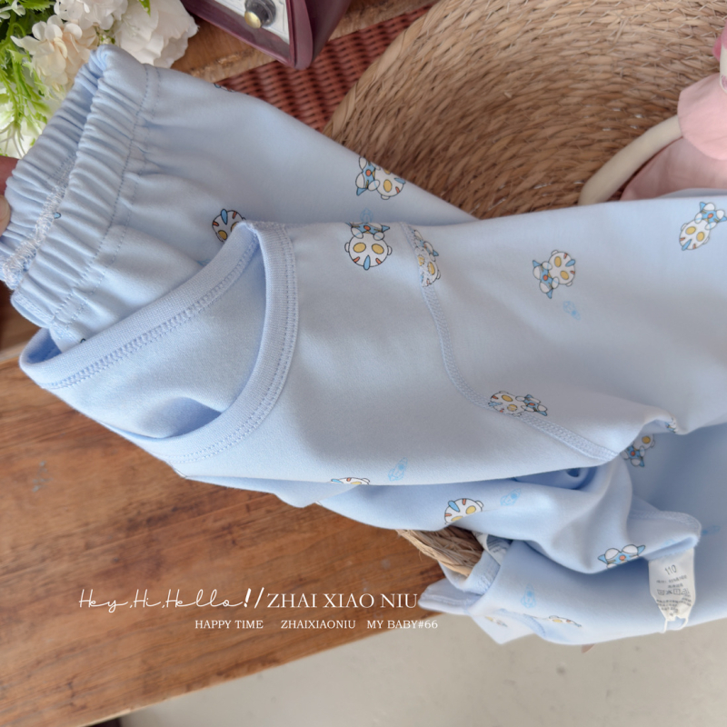 Laste termovikeru komplekt – 95% puuvill, harjatud tekstuur, paks, ümmargune kaelus, unisex, alates 8-aastastest