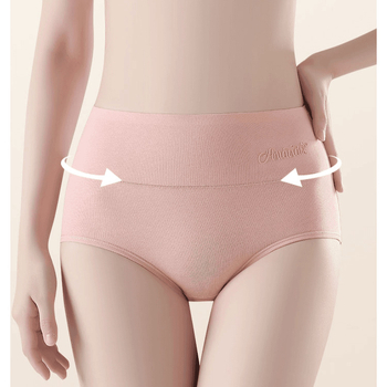 Γυναικείες βαμβακερές εσώρουχες με υψηλή μέση — Διαπνοή, Ανύψωση γλουτών, Έλεγχος κοιλιάς