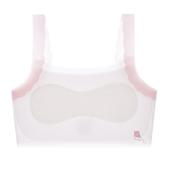 Han Yiting Αθλητικό σουτιέν για κορίτσια, 9–13 ετών, Νάιλον 70–80%, Κύπελλο πλήρους κάλυψης, χωρίς μπανέλες, Αναπνέον και άνετο