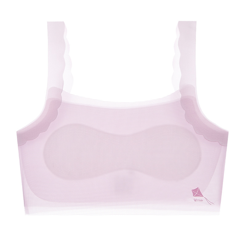 Han Yiting Αθλητικό σουτιέν για κορίτσια, 9–13 ετών, Νάιλον 70–80%, Κύπελλο πλήρους κάλυψης, χωρίς μπανέλες, Αναπνέον και άνετο