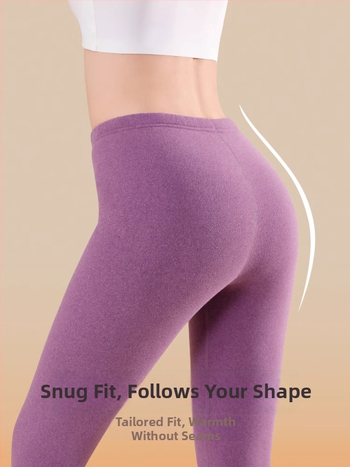 Naiste termilised legginid flisiga, sisetisega, õmblusteta, kõrge elastusega, paksud ja soojad, polüester-spandex segu 70–80%
