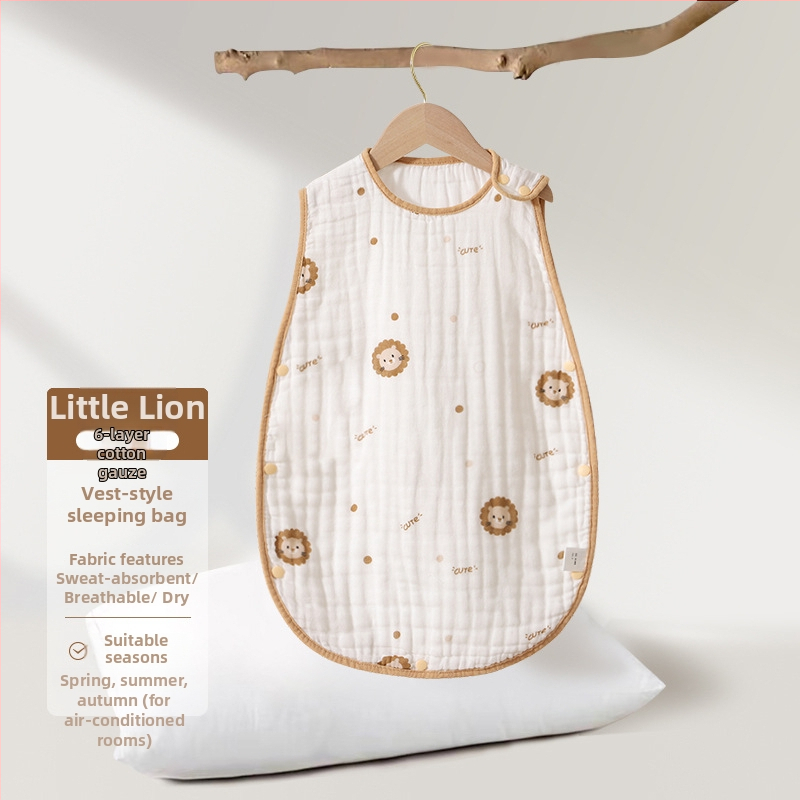 Soft Yun Kūdikio be rankovių miego maišas iš medvilnės vasariškai lengvas anti-kick