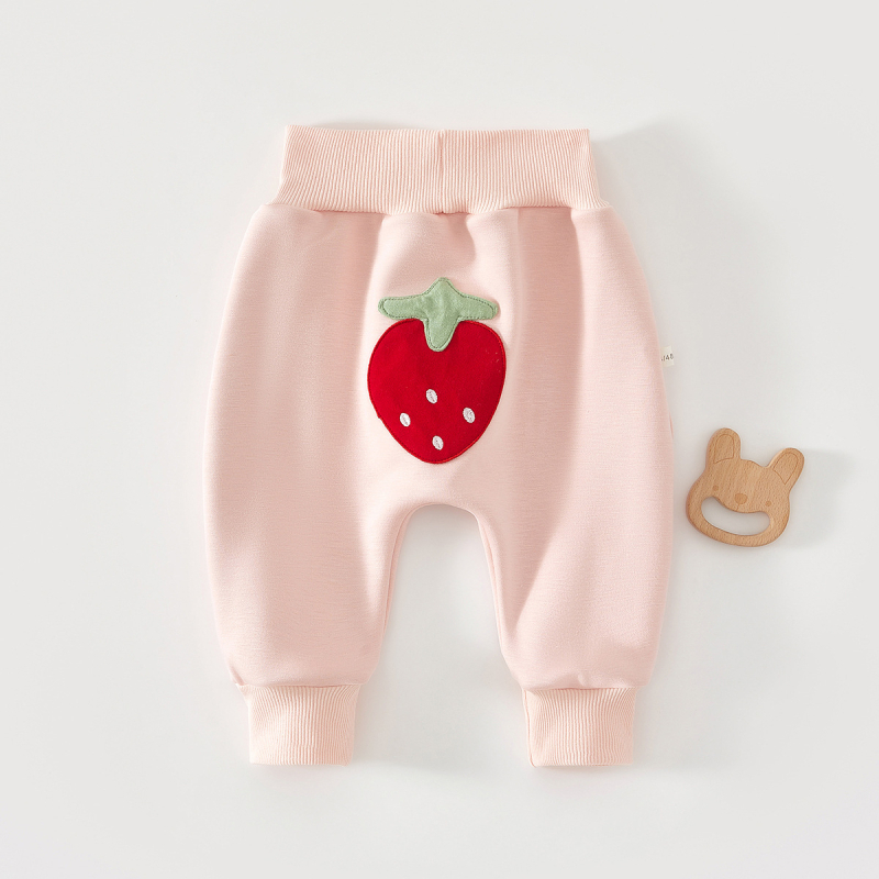 Pamut alvópants gyerekeknek, magas derekú hasvédővel, bélés plüss, 94% pamut + 6% spandex, tavasz–ősz, 1–3 évesek