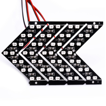 Задно огледало за кола с индикатор за завой – скрит LED, стрелка 14 SMD, 12V, 1W, 2835SMD, модел JTD