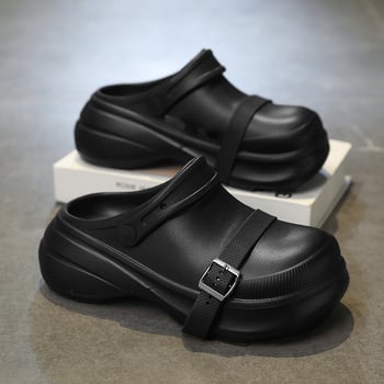 Női EVA szandálok 5 cm vastag talppal, magasságot növelő, csúszásmentes, zárt orrú, mindennapi casual