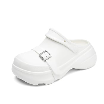 Női EVA szandálok 5 cm vastag talppal, magasságot növelő, csúszásmentes, zárt orrú, mindennapi casual