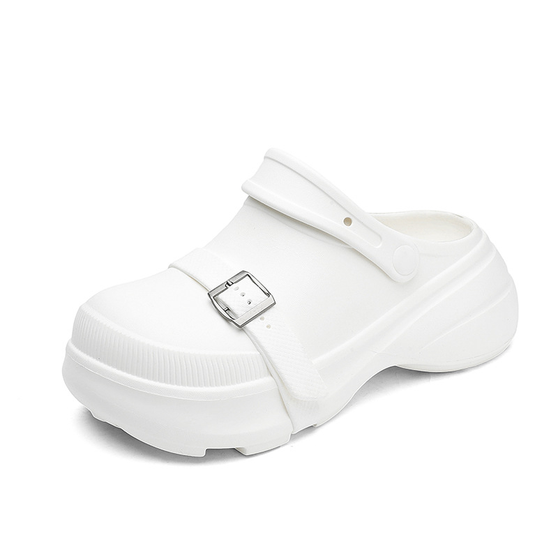 Női EVA szandálok 5 cm vastag talppal, magasságot növelő, csúszásmentes, zárt orrú, mindennapi casual