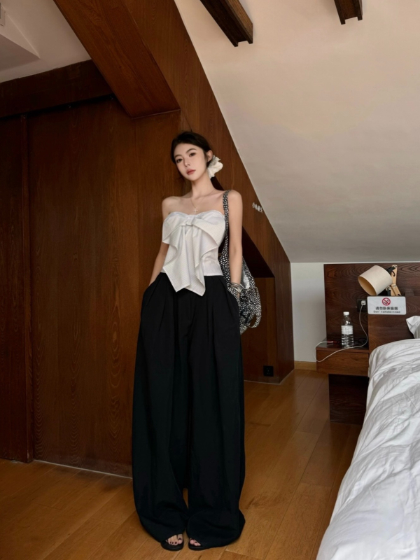 Tube top – Slim fit, Chenille audums ar Spandeksu, vasara 2024