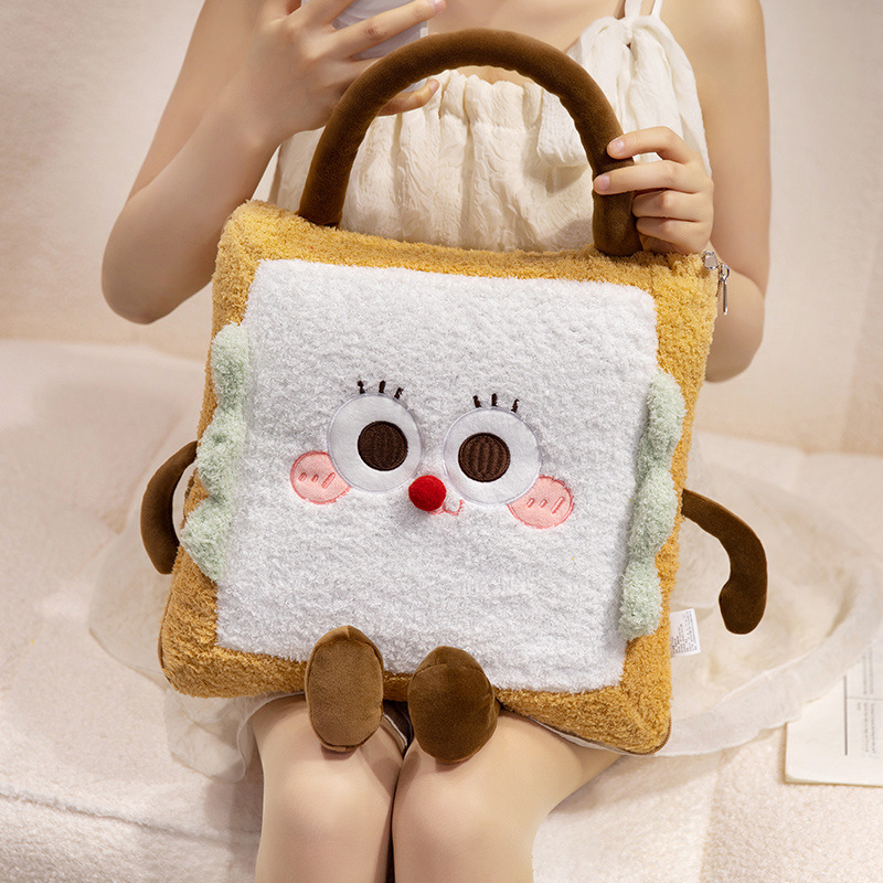 Автомобилна възглавничка‑одеяло 2‑в‑1 за почивка в офиса и комфорт на задната седалка – външен материал: плюшено велур, бродирано и квилтирано, пълнеж: полиестер