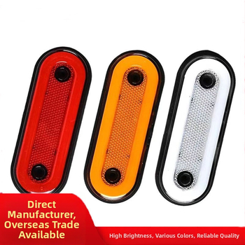 LED galinis žibintas kemperiui su dviejų krypčių šviesos vadovu krašte (24V, medžiaga: geležies plokštė ir inžineriniai plastikai, modelis: dviejų krypčių šviesos vadovas krašte)