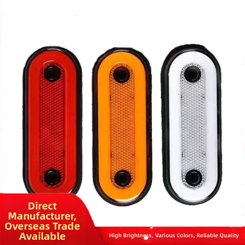 LED galinis žibintas kemperiui su dviejų krypčių šviesos vadovu krašte (24V, medžiaga: geležies plokštė ir inžineriniai plastikai, modelis: dviejų krypčių šviesos vadovas krašte)