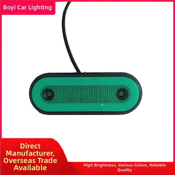 LED galinis žibintas kemperiui su dviejų krypčių šviesos vadovu krašte (24V, medžiaga: geležies plokštė ir inžineriniai plastikai, modelis: dviejų krypčių šviesos vadovas krašte)