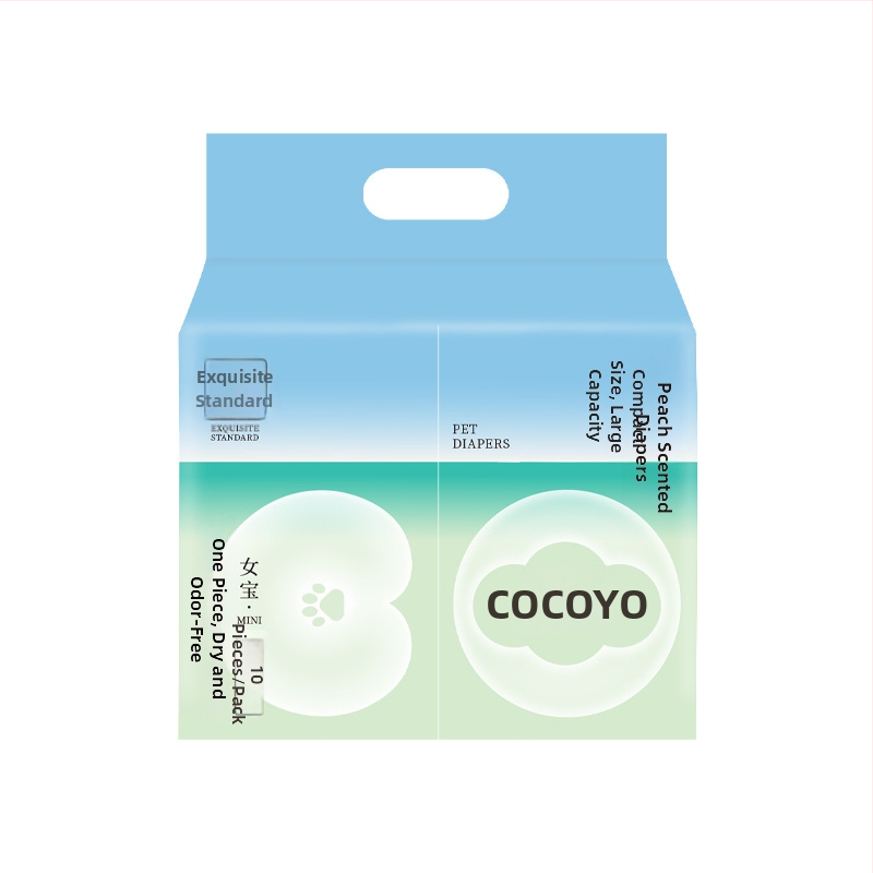 COCOYO Claw Suņu autiņbiksītes ar urīna uzliku – dezodorējoša un pretnoplūdēm, 10 gab./iepakojums, 3S mīksts nešķiedru materiāls