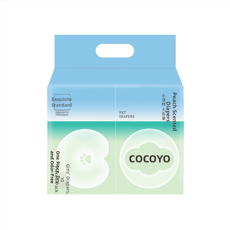 COCOYO Claw Suņu autiņbiksītes ar urīna uzliku – dezodorējoša un pretnoplūdēm, 10 gab./iepakojums, 3S mīksts nešķiedru materiāls