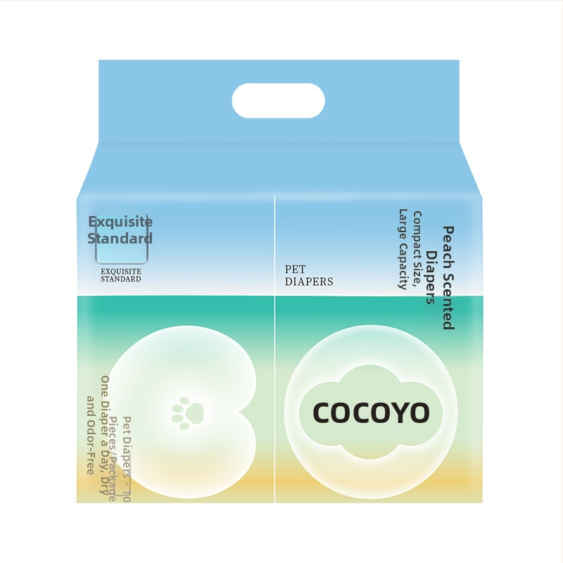 COCOYO Claw Suņu autiņbiksītes ar urīna uzliku – dezodorējoša un pretnoplūdēm, 10 gab./iepakojums, 3S mīksts nešķiedru materiāls